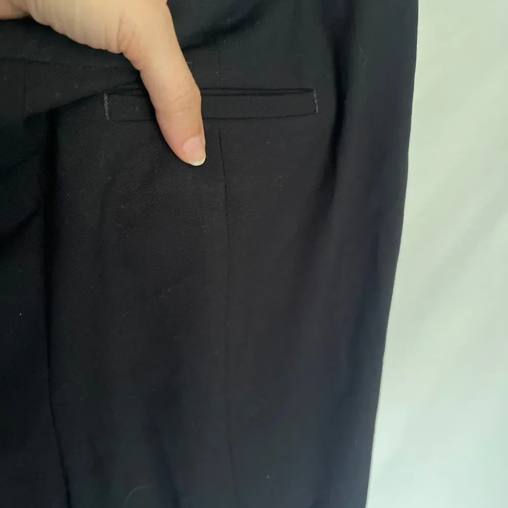 Talbots Heritage Crop Dress Womens Pants 10 Preppy Quiet Luxury Corpcore Black - Picture 7 of 10
